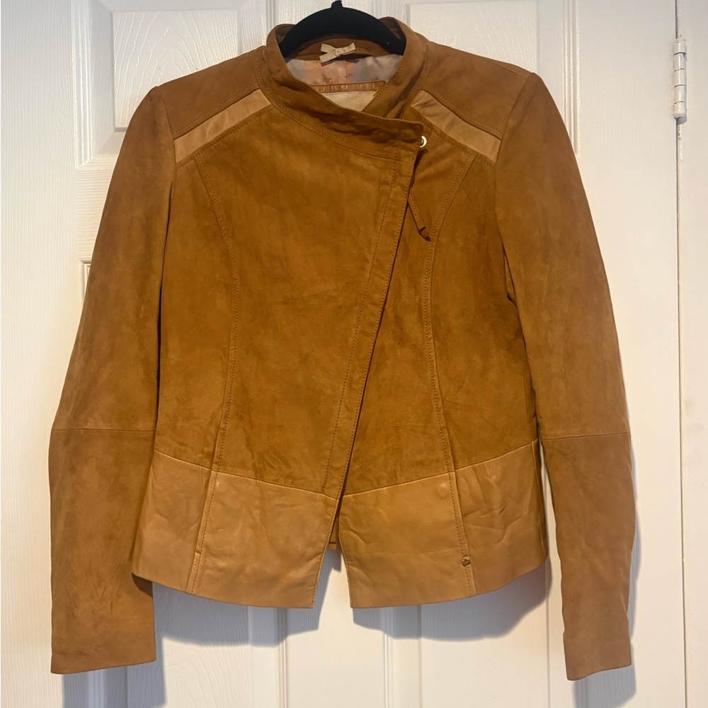 Boss Tan Leather Women's Jacket